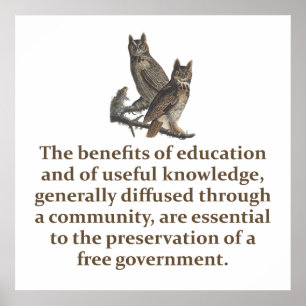 Poster Les Avantages De L'Éducation Et Des Connaissances 