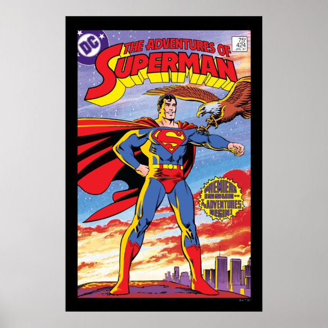 Poster Les aventures de Superman #424 (Devant)