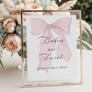 Poster Les Baby showers de filles de la cou rose sont suc