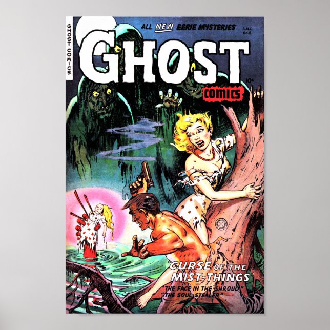 Poster Les bandes dessinées fantômes — La malédiction des (Devant)