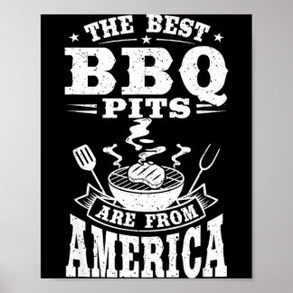 Poster Les barbecues sont d'america grill cookout 