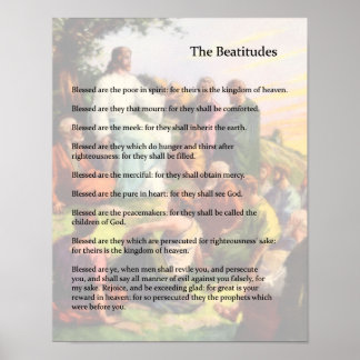 Poster Les Béatitudes