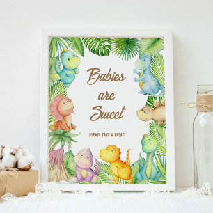 Poster Les bébés dinosaures sont doux