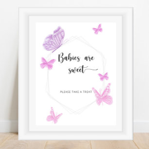 Poster Les bébés papillon sont doux