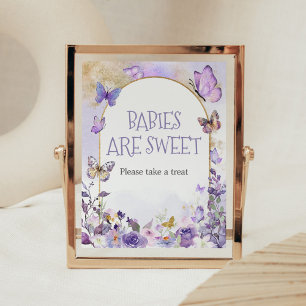 Poster Les bébés papillons floraux enchantés sont doux