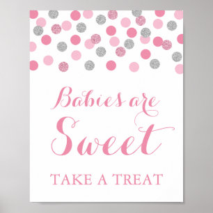 Poster Les bébés roses et argentés sont doux Prenez un si