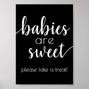 Poster Les bébés simples sont doux Panneau de douche à