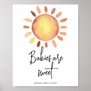 Poster Les bébés soleil sont doux 