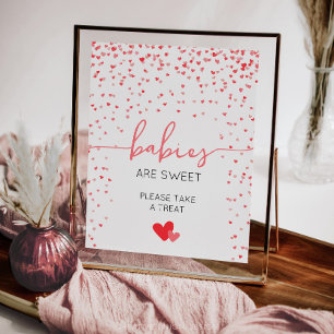 Poster Les bébés sont Baby shower doux Signal numérique o