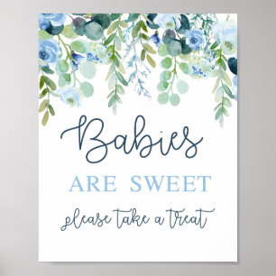 Poster Les bébés sont des garçons doux signe
