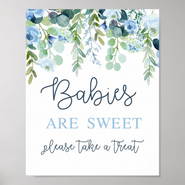 Poster Les bébés sont des garçons doux signe (Devant)