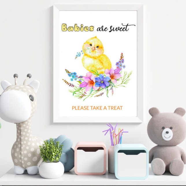 Poster Les bébés sont doux prendre un gâteau (Créateur téléchargé)