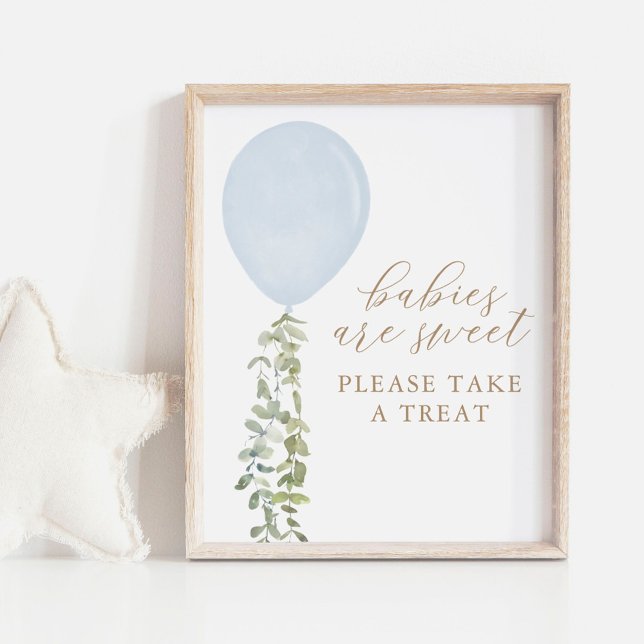 Poster Les bébés sont doux Prenez un Baby shower de ballo (Créateur téléchargé)