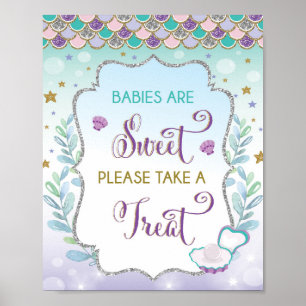 Poster Les bébés sont doux Prenez un traitement Fête de s