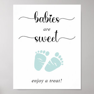 Poster Les Bébés Sont Doux Profitez D'Une Menthe Menthe P