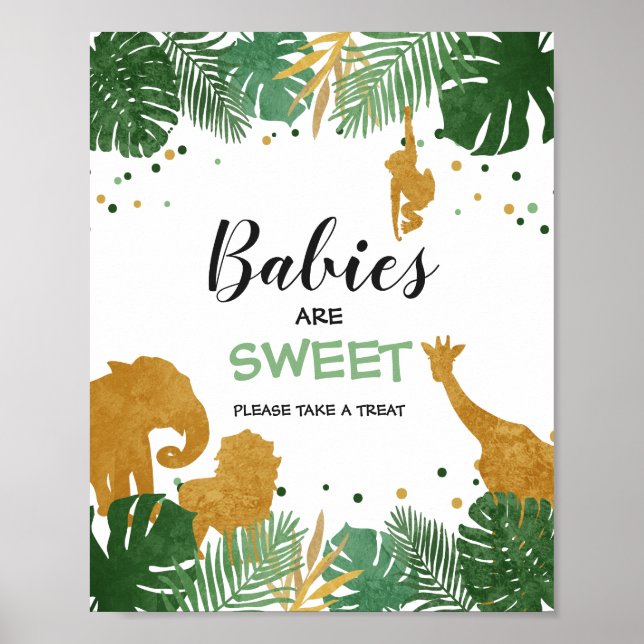 Poster Les bébés sont doux Signal Zoo Jungle Faveurs Trai (Devant)