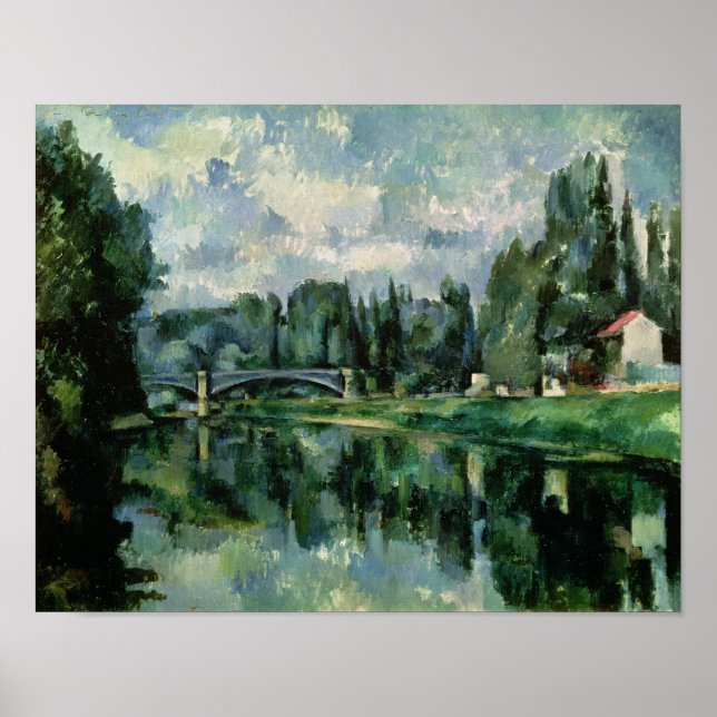 Poster Les berges de la Marne à Creteil, vers 1888 (Devant)