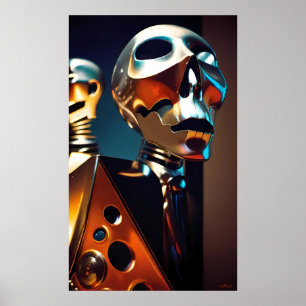 Poster Les boutons se détachent des machines