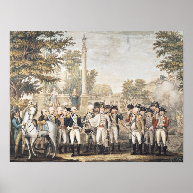 Poster Les Britanniques cèdent au général Washington (Devant)
