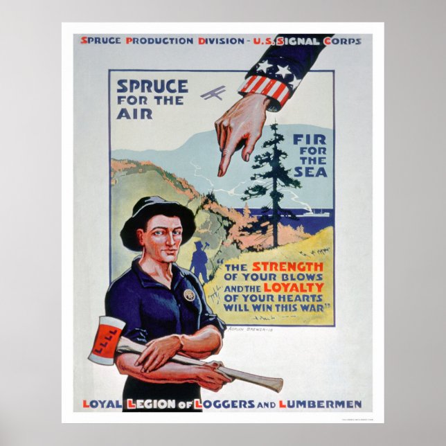 Poster Les bûcherons et les bûcherons contribuent à l'eff (Devant)