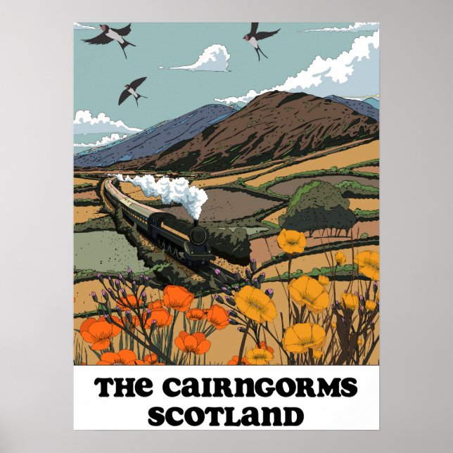Poster Les Cairngorms Écosse  (Devant)