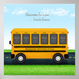 Poster Les camarades de classe pour une année Les amis po