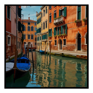 Poster Les canaux de Venise
