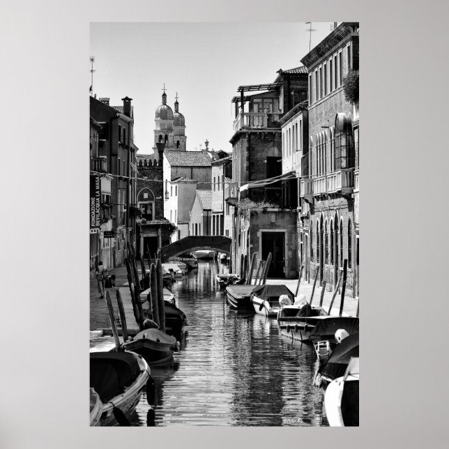 Poster Les canaux de Venise (Devant)
