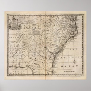 Poster Les Carolinas et la Géorgie
