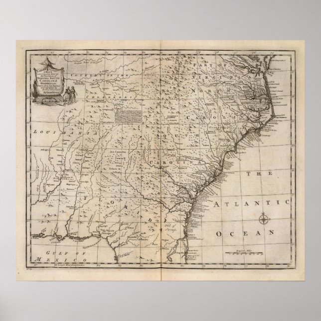 Poster Les Carolinas et la Géorgie (Devant)