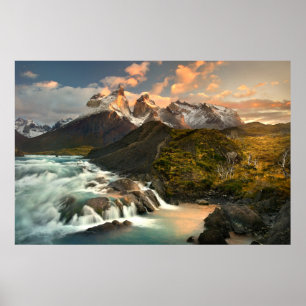 Poster Les cascades Cascade de qualité Salto Patagonie