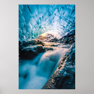 Poster Les cascades   Glacier de Vatnajokull, Islande ori
