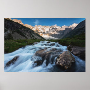 Poster Les cascades Lac Aviolo, Italie