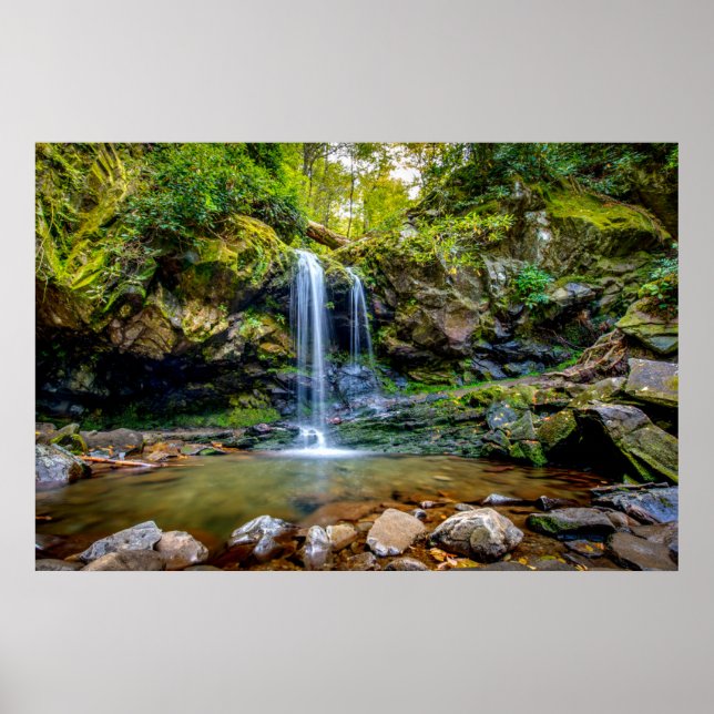 Poster Les cascades | Parc national de Smokey Mountain (Devant)