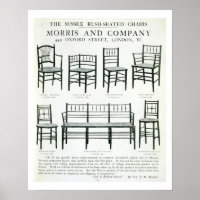 Les chaises Sussex Rush Seated, réalisées par Morr
