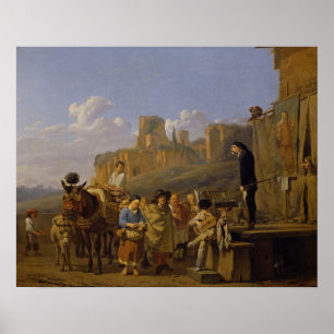 Poster Les Charlatans italiens, 1657