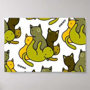 Poster Les chatons d'olive