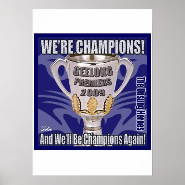 Poster Les Chats - Champions 2009 (Devant)