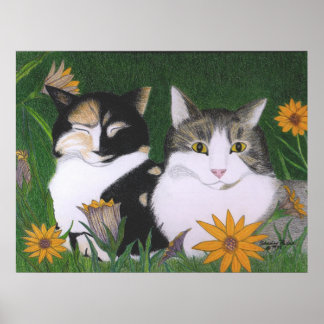 Poster Les chats de Kari