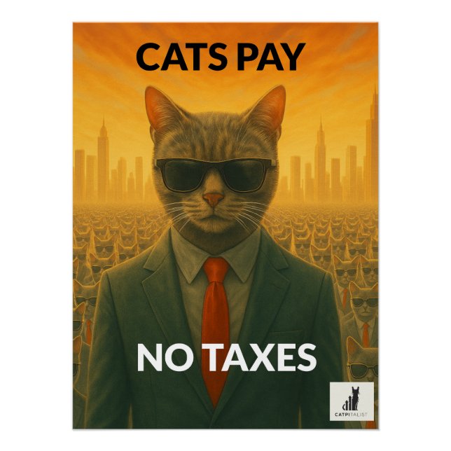 Poster Les Chats Ne Payent Pas D'Impôts : La Boucle Felin (Devant)