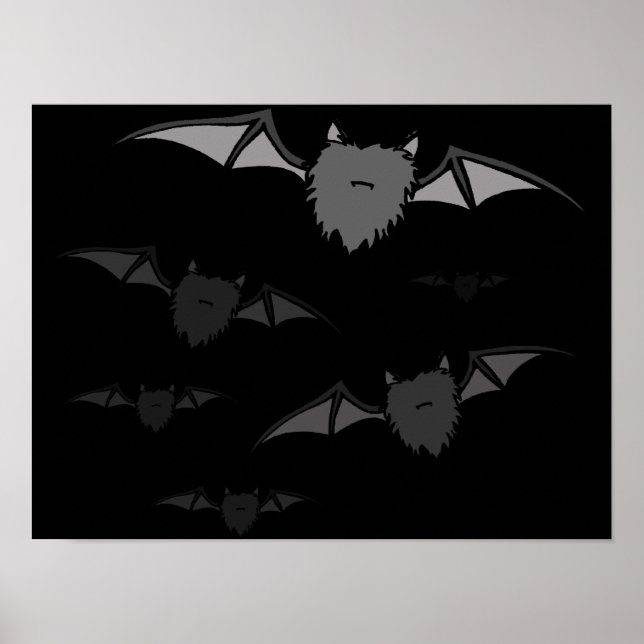 Poster Les chauves-souris arrivent (Devant)