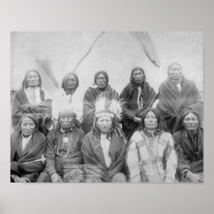 Poster Les chefs indiens Lakota qui ont rencontré le géné