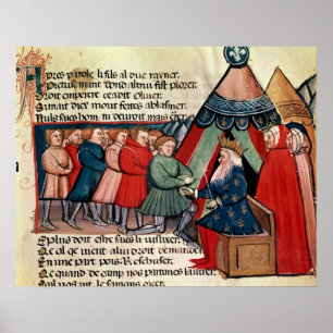 Poster Les Chevaliers s'engagent à leur allégeance