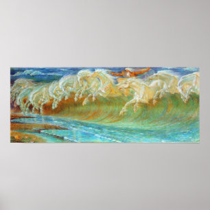 Poster Les chevaux de Neptune