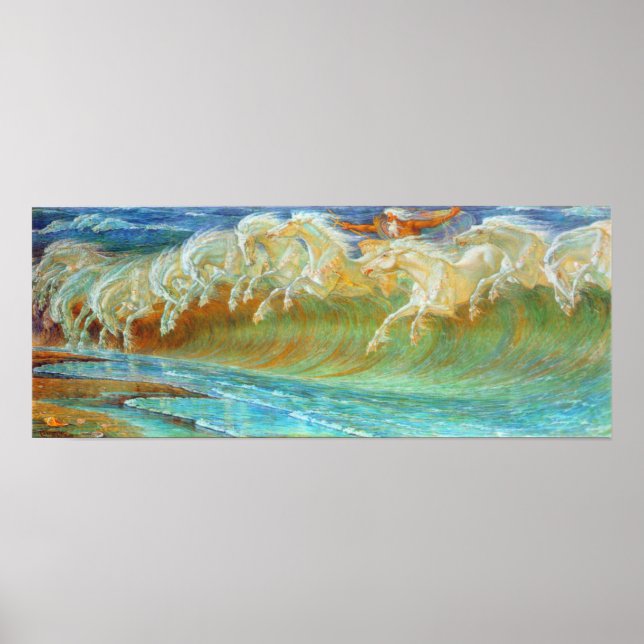 Poster Les chevaux de Neptune (Devant)