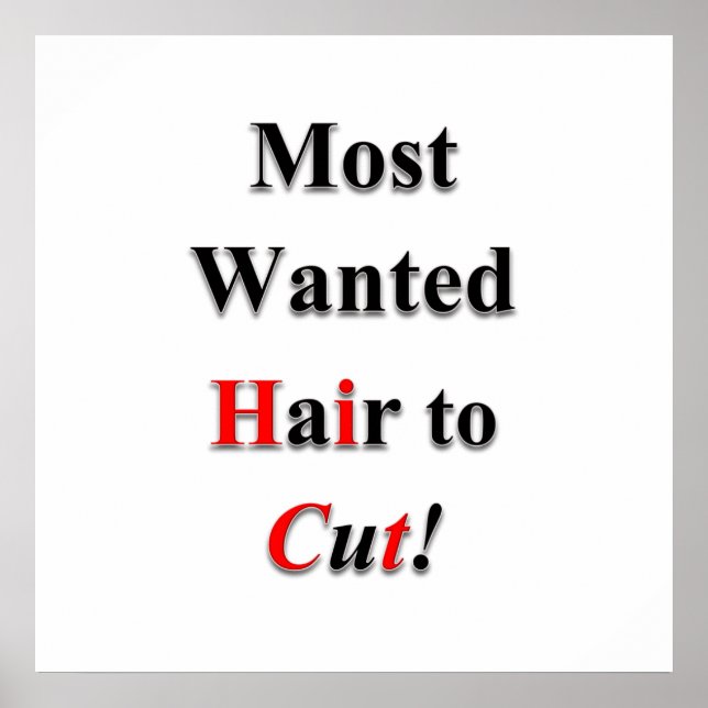 Poster Les cheveux les plus Recherchés pour couper l'affi (Devant)