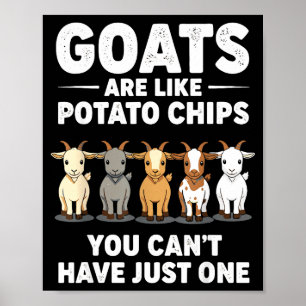 Poster Les chèvres drôles sont comme des chips de tato, v