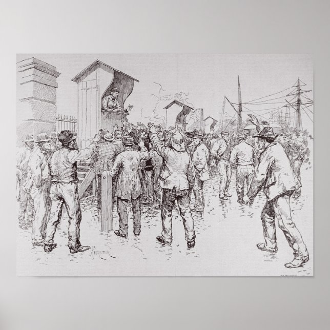 Poster Les chômeurs de Londres (Devant)