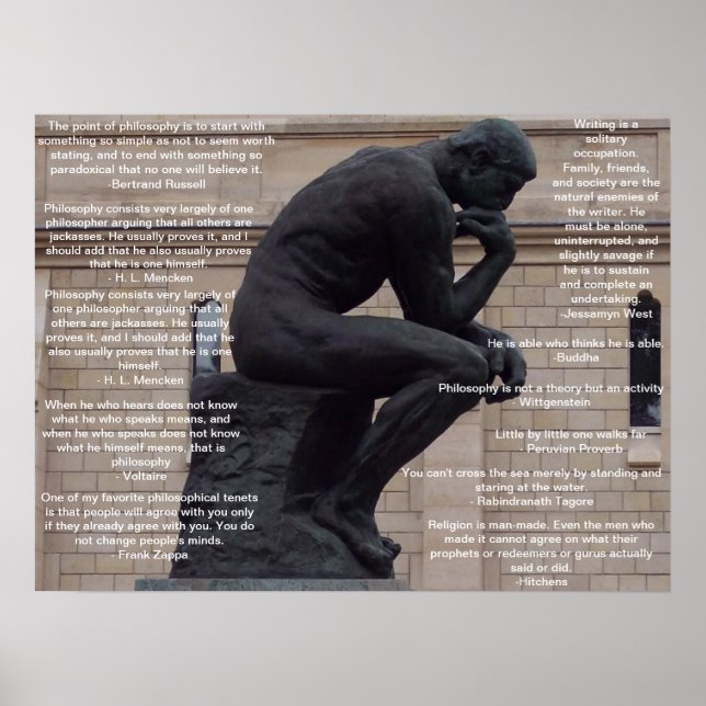 Poster Les choses à penser (Devant)