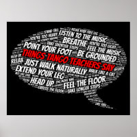 Les choses Les professeurs de Tango disent Argenti